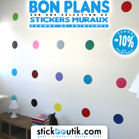 Stickboutik.com - Stickers Spot Paintings à la Damien Hirst à -10%