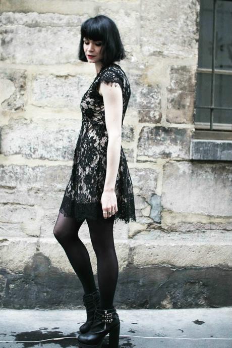 look robe dentelle