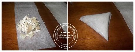 Triangles au Poulet: Entrée pour Ramadan