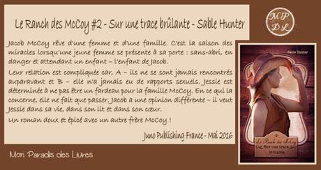 Le ranch des McCoy #2 : Sur une trace brûlante – Sable Hunter Le ranch des McCoy #2 : Sur une trace brûlante – Sable Hunter