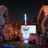 Pédaler pour regarder son film