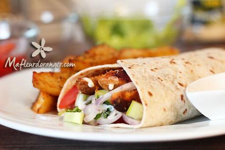 Wraps au poulet épicé