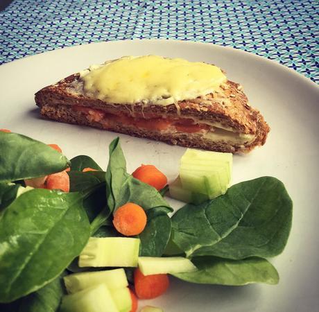 Croque Nördique et salade pour moi (c) D'une île à Paris