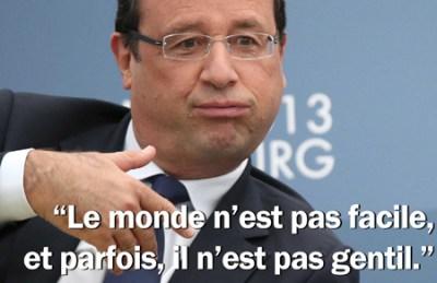 hollande - monde pas facile pas gentil