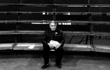 Gatti sur l'un des bancs de la maison de l'arbre © Stéphane Gatti