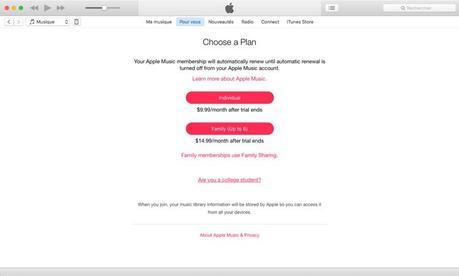 Apple Music: Apple propose les nouveaux forfaits étudiants Apple Music: Apple propose les nouveaux forfaits étudiants