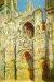 1894, Claude Monet : La cathédrale de Rouen, le portail et la tour Saint-Romain, plein soleil, harmonie bleue et or