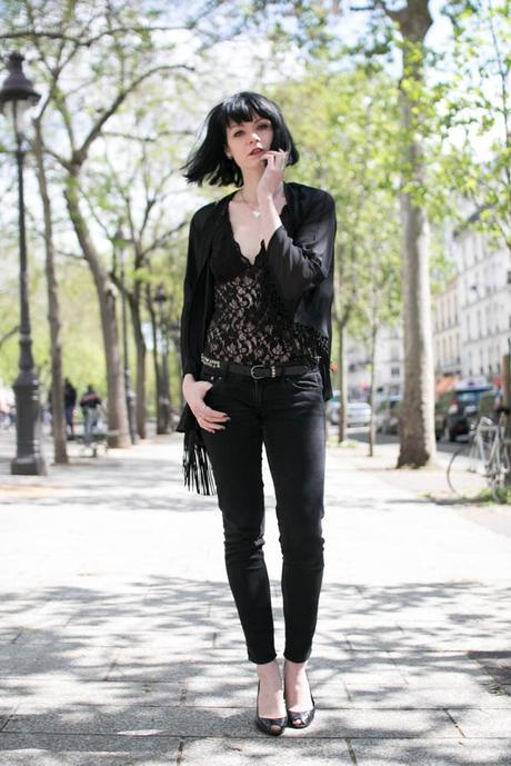 look kimono noir