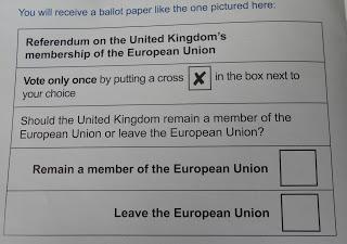 Le referendum, rester ou quitter l'union européenne?