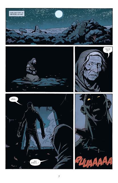 Page extraite de Frankenstein Underground de Mignola et Stenbeck chez Delcourt