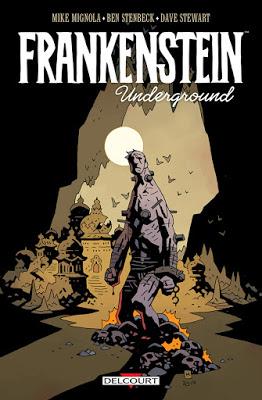 couverture de Frankenstein Underground de Mignola et Stenbeck chez Delcourt