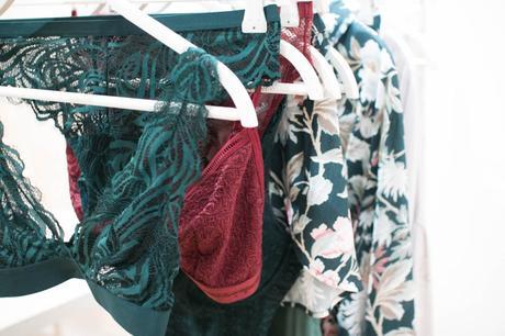 lingerie verte dentelle