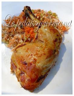 Cuisses de poulet miel et agrumes