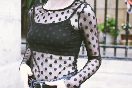 top transparent noir