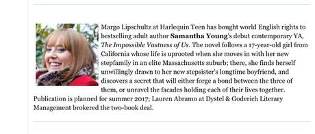 Samantha Young nous proposera prochainement roman 