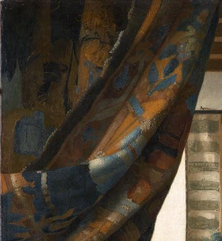 Vermeer Johannes Art de la Peinture_rideau