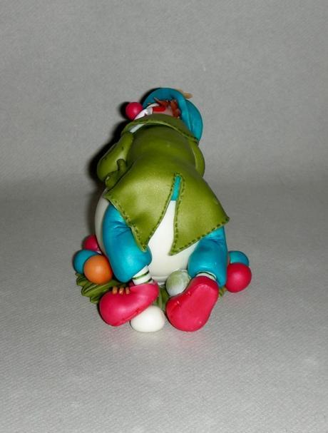 Clown endormi en porcelaine froide Clown endormi en porcelaine froide