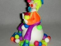 P'tite déco avec clown fluo en porcelaine froide