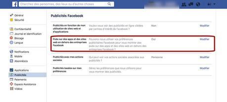 Astuce Facebook: comment limiter le suivi publicitaire sur tout le Web