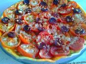 Tarte fine tomate, chorizo pesto