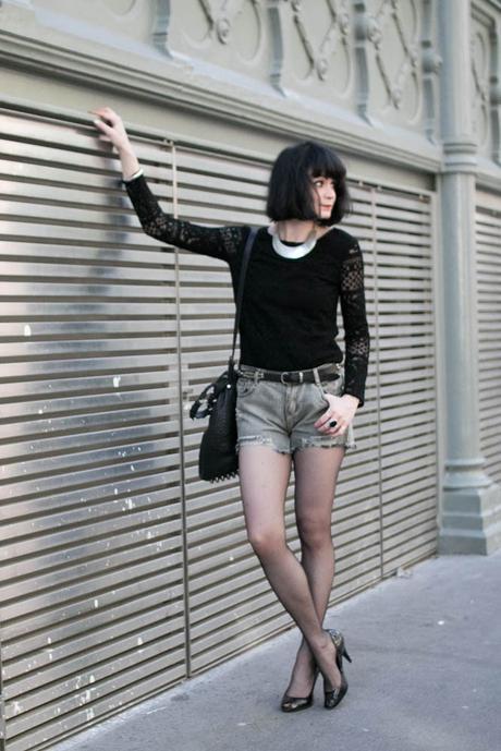 look short jean déchiré
