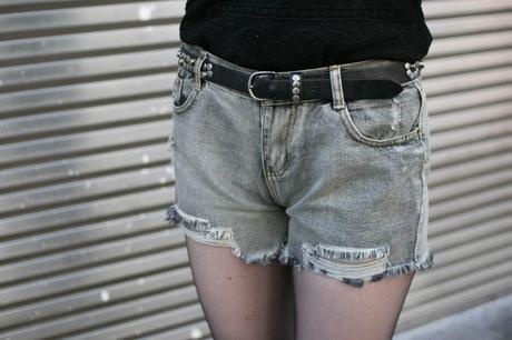 short jean déchiré