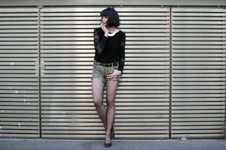 short jean collants