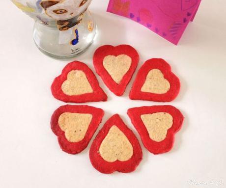 Sablés cœur bicolores aux amandes pour Maman Sablés cœur bicolores aux amandes pour Maman