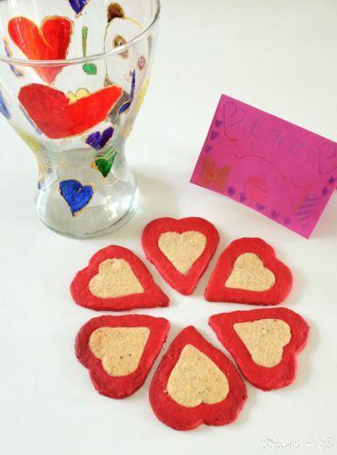 Sablés cœur bicolores aux amandes pour Maman Sablés cœur bicolores aux amandes pour Maman