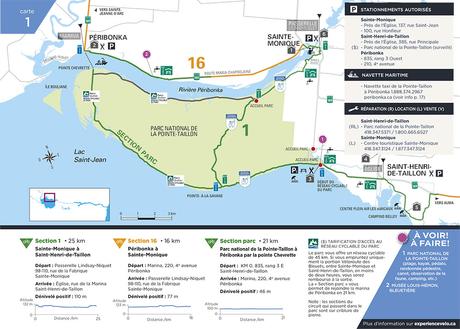Véloroute des bleuets - Piste cyclable Parc National de la Pointe-Taillon