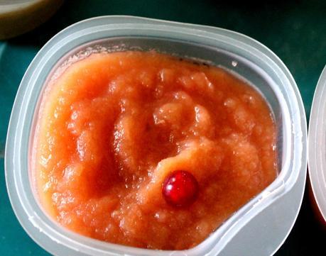 Petits pots maison pour bébé Petit pot Pomme groseille fleur d'oranger