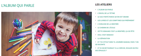 UNE E-BOÎTE POUR la préparation de l'entrée en maternelle