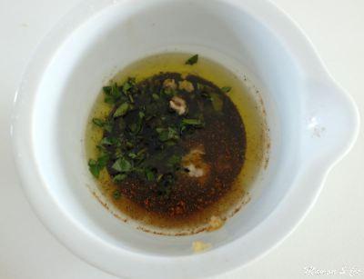 Aubergines vinaigrette à l’italienne
