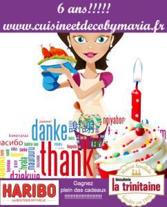 Mon blog fête ses 6 ans avec un petit concours!