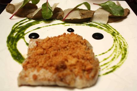 Lieu jaune, caviar aubergine © P.Faus