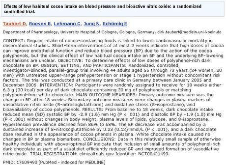 Les bienfaits du chocolat