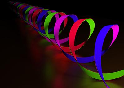 Illustration of twisted light with half-integer angular momentum