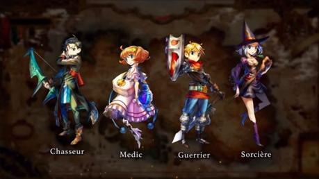 Grand Kingdom : Nouvelles classes mercenaires dévoilées Grand Kingdom nouveau trailer mercenaires sorciere guerrier medic chasseur
