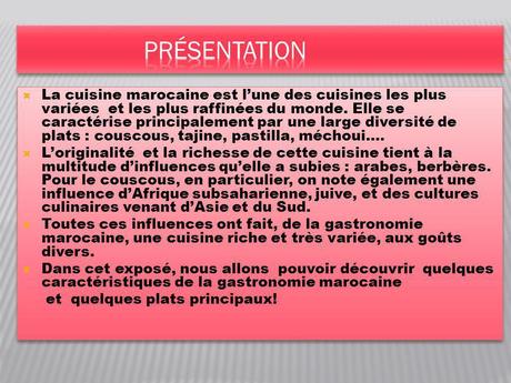 Recette cuisine marocaine  Web Libre