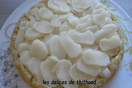 tarte tatin aux navets et fromage de chèvre