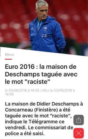 Soutien à Deschamps (et mépris devant ces racistes)