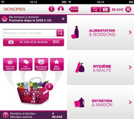 Monoprix Courses : les courses faciles sur iPhone & iPad (+ Code Promo) Monoprix-iPhone