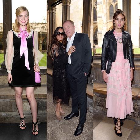 Le défilé Gucci croisière 2017 à l'Abbaye de Westminster...