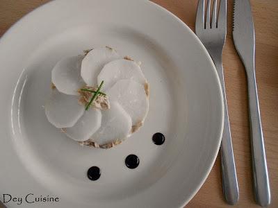 1000 feuilles radis noir & maquereaux