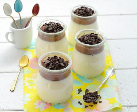 Panna cotta au lait d’amande et chocolat