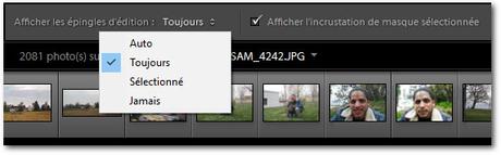 Lightroom - Comment masquer les épingles d'édition
