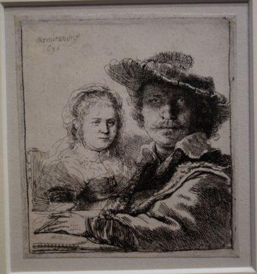 Autoportrait de Rembrandt avec Saskia