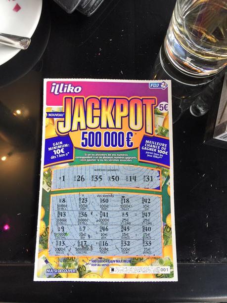 Ticket gagnant Jackpot 100 euros