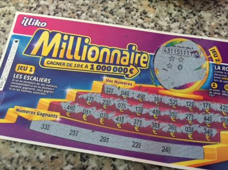 Ticket gagnant Millionnaire 3 étoiles
