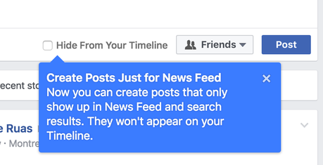 Facebook expérimente-t-il une fonction à la Snapchat?